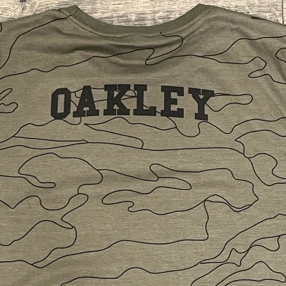 Oakley Mens Ellipse Logo Short Sleeve Casual Tee T-Shirt Green XXL - Picture 2 of 8